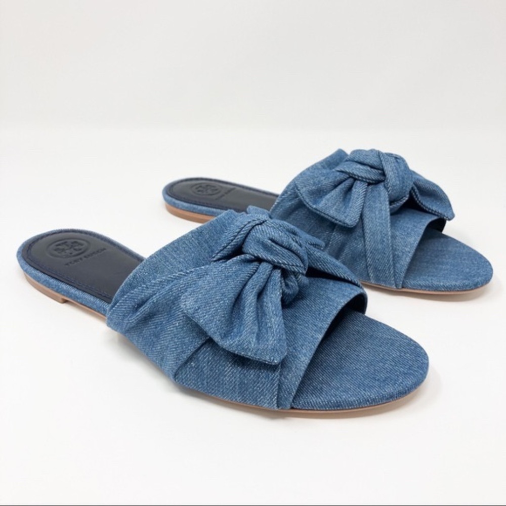 SOLD Tory Burch Annabelle Bow Slide Sandals